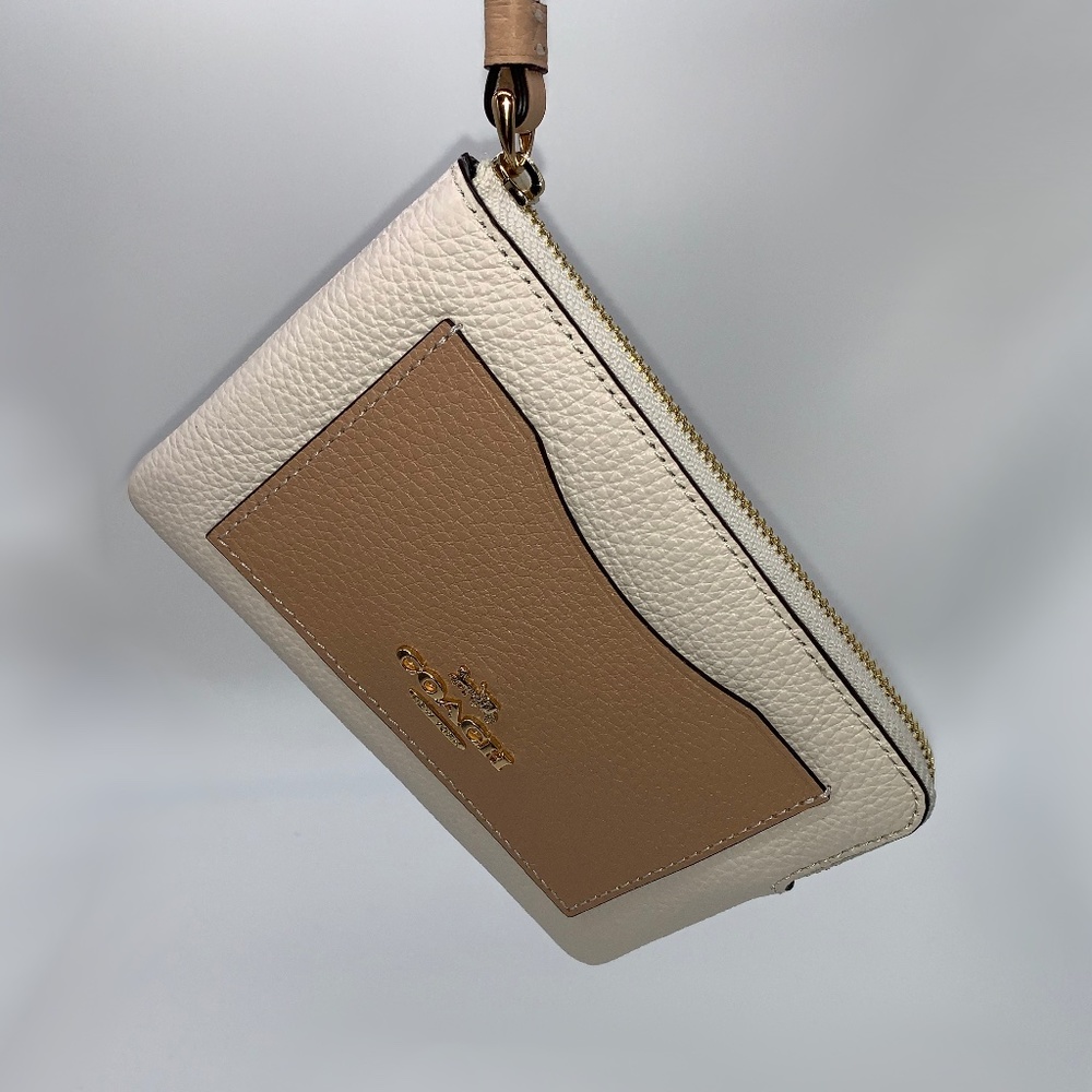 Coach Color Block Corner Zip Wristlet - Picture 2 of 7